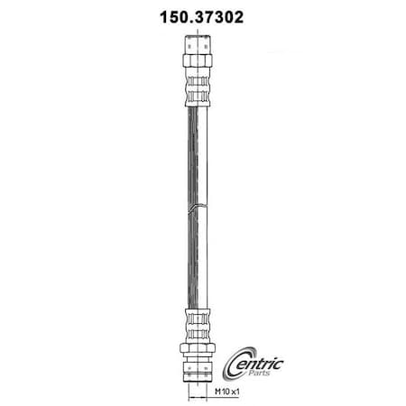Centric Parts Brake Hose, 150.37302 150.37302